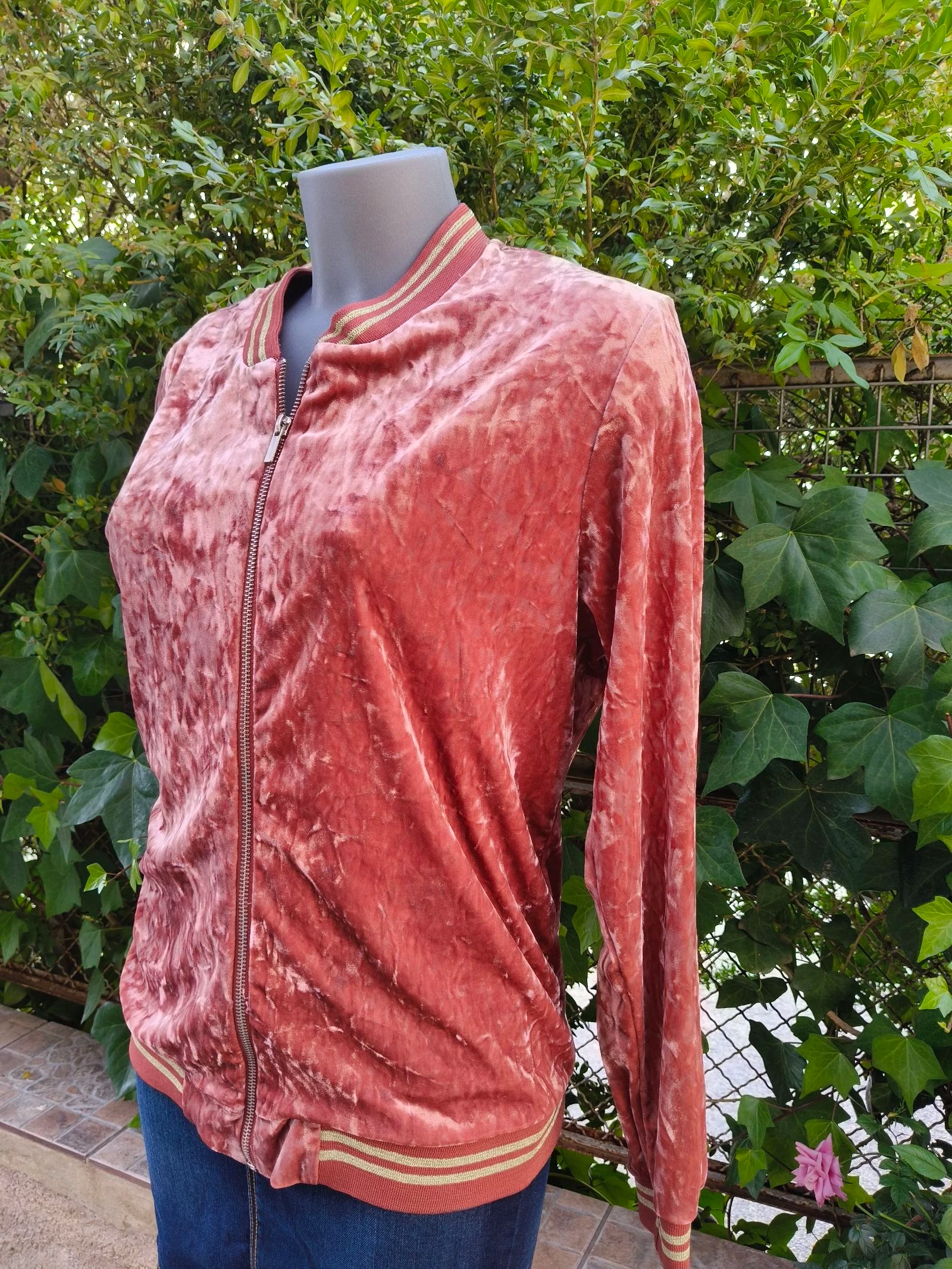 Pink Velour Sweatshirt – photo 3